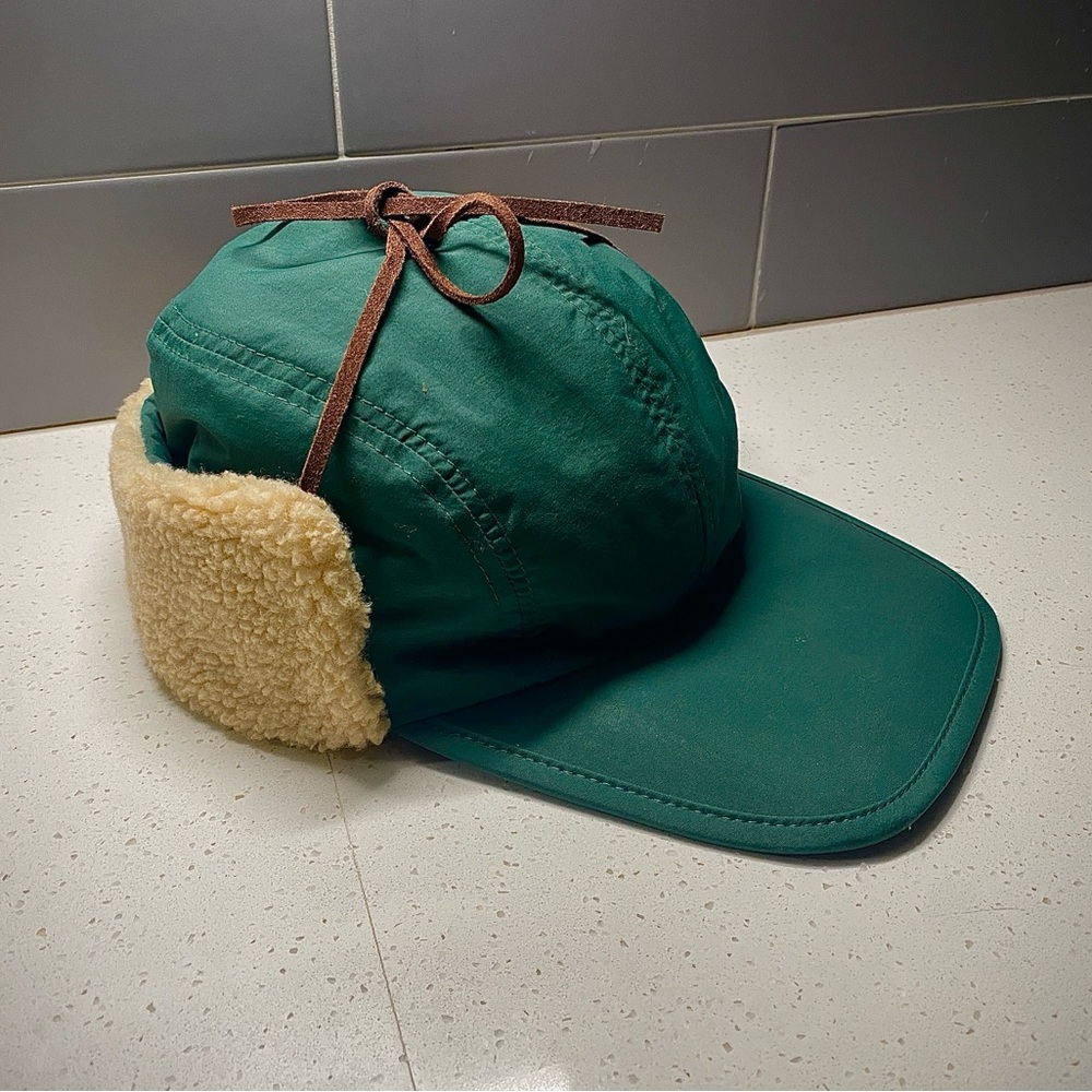 Golf Le Fleur Green Cap with Yellow Faux Fur